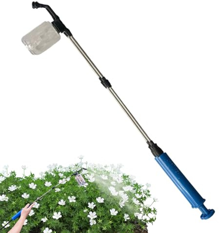 Polvo de jardín para polvo – polvo a tierra de – dispensador telescópico 250 ml rápido para interiores exteriores y verduras, flores invernaderos fresas pimientos