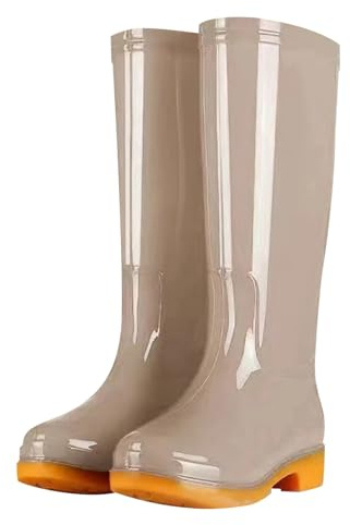 2026 Bottes de pluie pour femme - Chaussures hautes en caoutchouc pour un usage quotidien en plein air - Semelle confortable - Matériau TPR durable - Design léger - Facile à enfiler - Bottes d'hiver