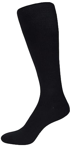 Nur Der Fit & Vital Kniestrümpfe entlastende Reisestrümpfe aus weicher & atmungsaktiver Baumwolle mit Komfortbund Herren, schwarz, 42-44