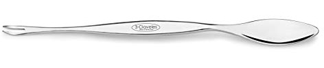 3 CLAVELES - Set de 4 Tenedores para marisco 23 cm, Tenedor cuchiara, Acero Inoxidable