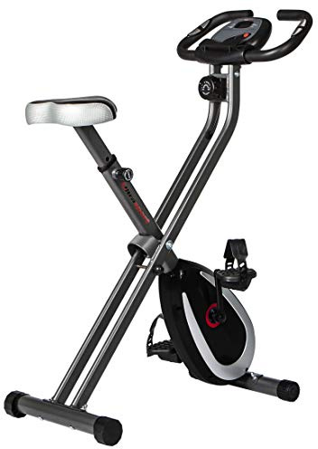 Ultrasport F-Bike, F-Rider Grunderna, cykeltränare, hemmatränare, vikbar hemmatränare, LCD-skärm, handpulssensorer, justerbara motståndssteg, enkel montering, idealisk för idrottare och seniorer
