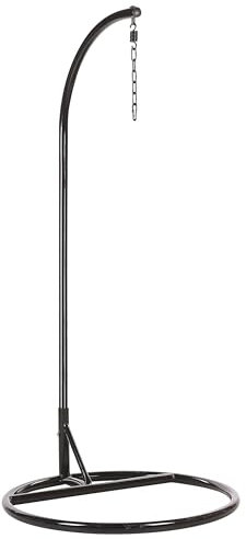Freistehendes Gestell für Hängesessel Schwarz pulverbeschichtetes Stahlgestell Stan