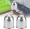 STCRERAG 2 Stücke Abdeckung Abdeckkappe für Anhängerkupplung Schutzkappe Anhängerkupplung Kupplungskappe Universal Chromlook Kugelschutzkappen Silber Kugelkopf Abdeckung für 50 mm Abschleppkugel