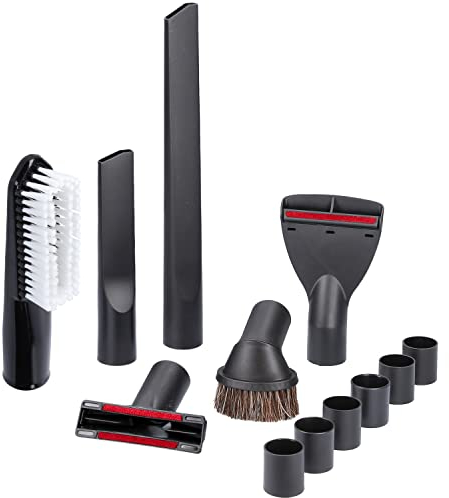 McFilter I Düsenset 12-tlg. kompatibel mit MAKITA VC2000L VC2010L VC2012L VC2511L VC2512L VC3011L VC3012L VC3511L I Fugendüse, Möbelpinsel, Saugbürste, Anschluss-Adapter