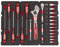 Milwaukee PACKOUT 1/4 Inch Ratchet Wrench and Screwdriver Set, 35 Pieces (with Foam Insert, Millimeters, Mechanical)