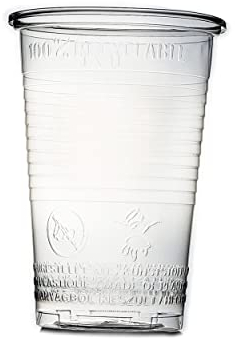 Commerline Vasos de Plástico 800 Unidades 0,5 L | Vasos Desechables | Transparentes | Fiestas | Agua | Servir
