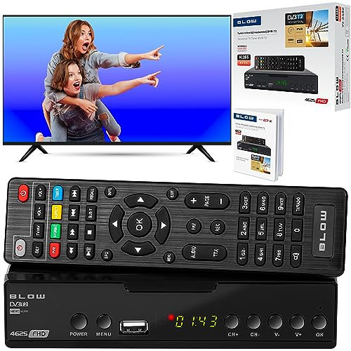 BLOW DECODADOR DVB-T2 HEVC Tuner DE TELEVISIÓN Tuner HD USB HDMI