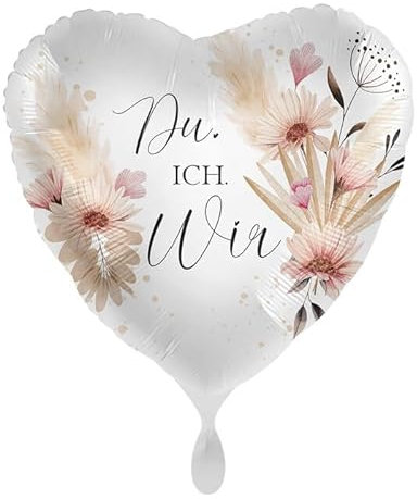 NEU Folienballon - Du. Ich. Wir - ca. 45cm Durchmesser