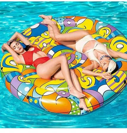 Trade Shop - Materassino Isola Gonfiabile Pop Art Collection PVC Mare Piscina 188 Cm -