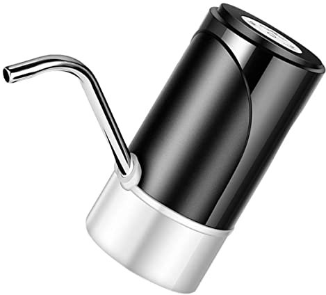 HOMSFOU 1pezzi Pompa Elettrica Per Barile Distributore Pratico Per Bottiglie Compatta e Intelligente Adatta Per Ufficio e Casa Ricaricabile Tramite Usb Facile Da Usare