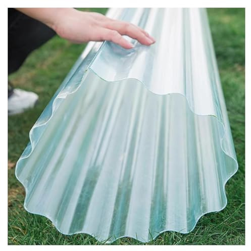 Pannelli per lucernari in vetroresina trasparente da 1,5 mm lastre ondulate trasparenti per Sunrooms Rain Guard Illuminazione di luce diurna Soluzione durevole del tetto