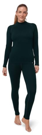 DANISH ENDURANCE Merino Wool Women's Base Layers Set, Heavyweight 250 GSM | Thermal Underwear Set, Odour-Resistant & Insulating, Mulesing-Free, for Skiing & the Extreme Cold