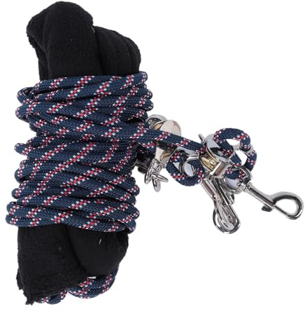 WIHFHGZ Corda Allenamento Cavalli Regolabile con Copertura in Pile Posteriore, Accessorio Equitazione per Bilanciamento - di Regolazione Facile, Ideale per Lunging e Training