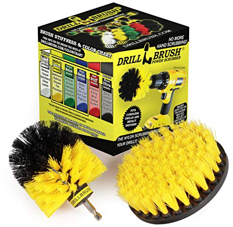 Bathroom Accessories - Cleaning Supplies - Drill Brush - Grout Cleaner - Shower Cleaner - Scrub Brush for Shower - Tile Cleaning Brush - Bathroom Cleaning Tools - Drill Brush Attachment Set - Bathtub
