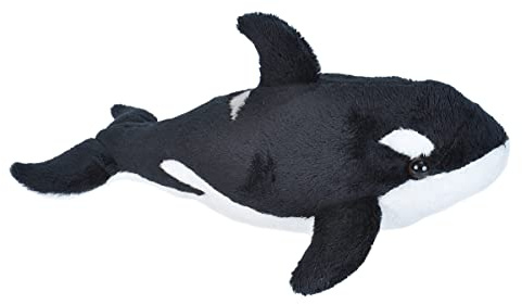 Wild Republic Peluche Orca, Animal en Peluche, Peluche Tout Douce, Cadeaux pour Petite Fille ou Petit Garçon, Jouets Animaux Marins, Sea Critters, 28 cm