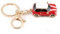 Auto Keychain, Mini Zink-Legierung Auto Schlüsselanhänger Für Männer, Frauen, Auto Dekorationen, Perfekte Weihnachtsgeschenke(Rot)