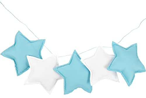 Garneck Stelle da Appendere alla Parete Ghirlanda di Stoffa Ciondolo Stella per Ghirlande di Corde A Tema Camera da Letto per Bambini Soggiorno Forniture per Feste per Baby Shower