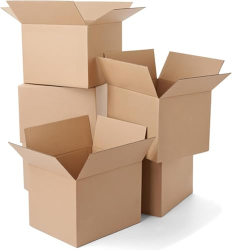 Pack of 25 Small Single Wall 9x6x6 Shipping Mailing Postal Gift Cuboid Cardboard Boxes 229mm x 152mm x 152mm