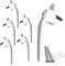 uPVC White Window Handle Double Glazing Non Locking Espag Lock PVC 40mm Spindle Pack of 6