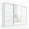 A&J MöbelLand Schwebetürenschrank, 3-türig Schrank 200 cm mit Spiegel Aurelia 1