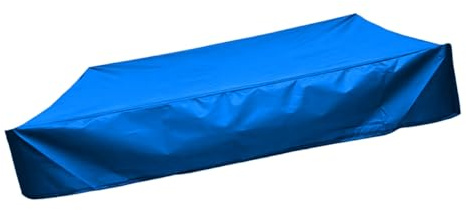 SEWACC Square Garden Sandbox Cover 120x120cm Blue Sandpit Shade for Outdoor Play Small Bath Cover Dustproof Windproof