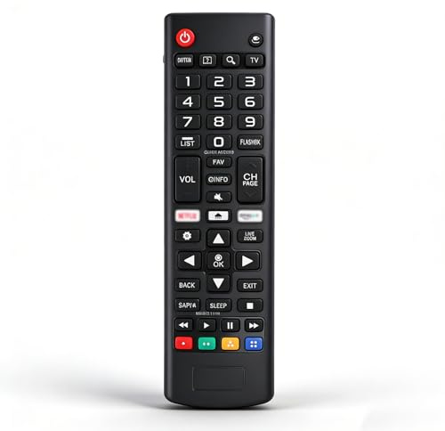 Telecomando Sostitutivo LG Universale, AKB75095307 per Telecomando LG Smart TV, con Netflix Amazon Streaming Buttons, Non Serve Programmazione Compatibile Universale per LG TV LED LCD HDTV 3D 4K