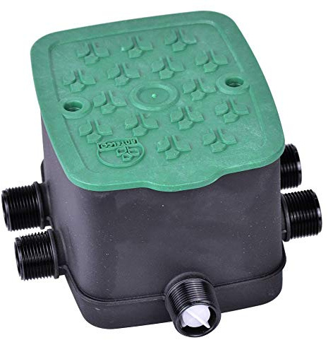 Antelco Ezyvalve Well with 4 Electrovalves 24V for Automatic Irrigation, Black-Green