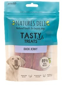 Natures Deli Duck Chew Dog Treats Grain Free Low Fat Treats for Dogs High Protein Jerky Dog Chews - 100 g