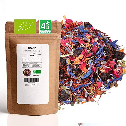 Tisane Bio - Futures Mamans - Tisanes en Vrac - 100g (40 tasses) - 100% Agriculture Biologique - Mes-Thés