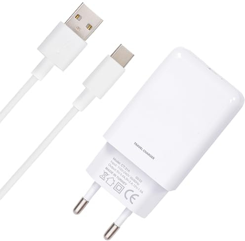LEYF USB Ladegerät 18W und USB A auf USB C Ladekabel (1m), QC Quick Charge 3.0, Netzteil, Wandladegerät, Reiseladegerät,Power Adapter Kompatibel Mit Samsung Galaxy Series
