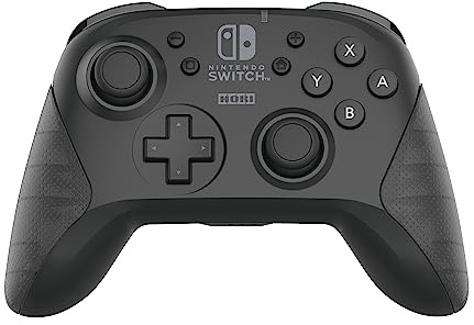 HORI Kabelloses Horipad (Schwarz) Controller für Nintendo Switch - Offiziell Lizenziert