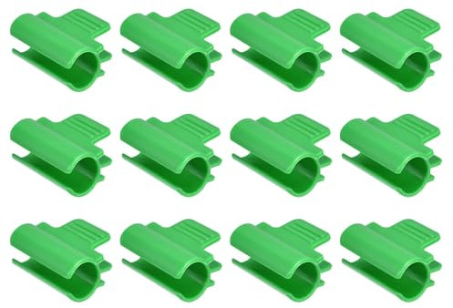 sourcing map Pinces De Serre Pour Tuyau Pvc De 3/4, 40 Pièces De Pinces Pour Film De Serre, Clip De Tige De Filet D'Ombrage Pour Arceau De Jardin, Bâche En Plastique Pour Serre