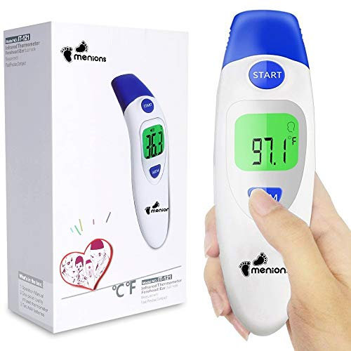Infrared Body Thermometer Baby - Digital Health Thermometer for Kids/Adults Ear thermometers, Forehead Thermometer Children, Thermometer Newborn, Objects and Ambient, Instant Reading, Fever Warning