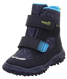 Superfit Jungen HUSKY warm gefütterte Gore-Tex Schneestiefel, BLAU/TÜRKIS 8010, 35 EU