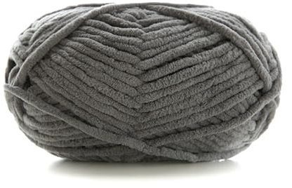 Wool 50g/Ball Knitting Yarn Wool Line Baby Scarf Hat Shoe Soft Crochet Yarn Handmade DIY Coarse Wool Thread Fit Fit for Sewing Accessories(15 Dark grey)