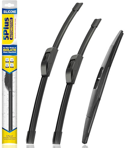 5 PLUS® Silicone Windshield Wipers Replacement for 2017-2022 HONDA CR-V CRV Wiper Blades(Set of 3),Automotive Replacement Windshield Wiper Blades For My Car-26/17/12