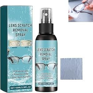 Spray de Limpieza Para Gafas,Spray Limpiador de Lentes Gafass,Eliminar Arañazos de Lentes,SprayyLimpieza Gafas,Líquido Limpiador Lentes 1PC