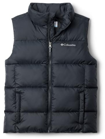 Columbia Unisex Kinder Puffect Vest Pufferweste, Bodywarmer, Schwarz, 152 EU