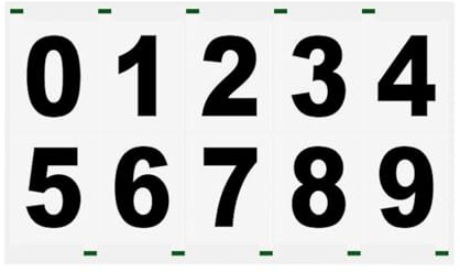 Mailbox Adhesive Numbers - Reflective Houses Numbers | PVC Address Number Stickers | Water Resistant Trash Cans Decal with No Blind Spots | Strong Adhesive Trash Cans Sticker For Signs, Door