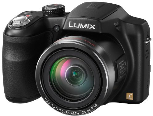 Panasonic Lumix DMC-LZ30 Bridge Camera - Black (16.1MP, 35x Optical Zoom, 25mm Wide Angle, Panaroma Shot, HD Video) 3 inch LCD (Renewed)