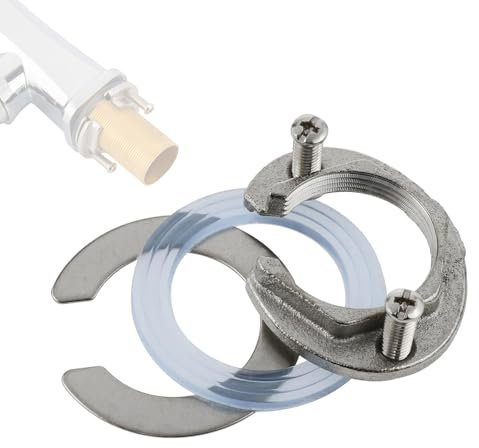 AzureRay Kit De Tuercas De Montaje Para Grifos De Acero Inoxidable para Cocina y Baño, Conector Tipo Tuerca De un Solo Orificio De 32 mm, Tuerca antideslizante para grifer