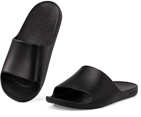 CLEIKS Scarpe da Bagno Ciabatte Flip Flop Uomo Spiaggia Leggere Comode Eva Regalo San Valentino (Nero, 43/44 EU, MES250412-0)