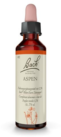 Original Bachblüten Tropfen Nr. 2 Aspen: Fühlen Sie sich sicher mit der Bach-Blüte Zitterpappel, 20ml