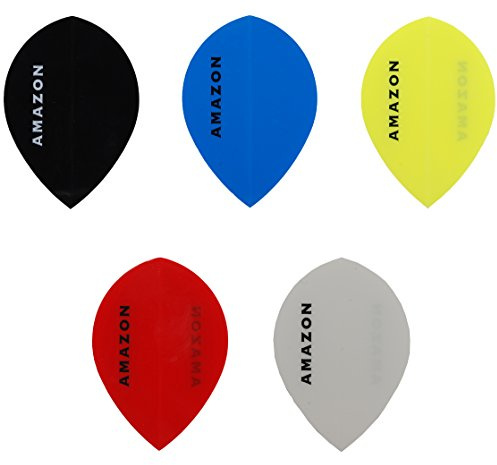 Bullydarts Amazon Pear Shaped Dart Flights (Red, 5 Sets)
