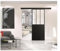 Schiebetür-Kit Atelier noir Optimum - H2040xL830xP40 + Schiene
