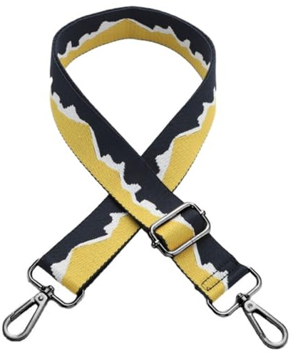Correa de hombro ajustable para bolsos unisex, correa de bolsillo ancha de 3,8 cm, multicolor, longitud ajustable 75-145 cm, correas de bolsillo para cambiar, accesorios para bolsos, negro, hebilla,