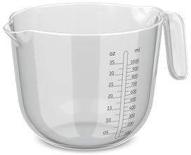 Mepal - Messbecher Chef it - Leicht ablesbare, eingravierte Skala - Ergonomischer Griff - Leichtes Material - 1000 ml - Transparent