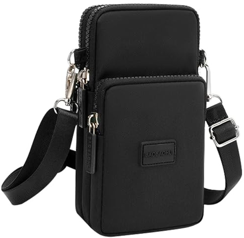 JSTHHTT Crossbody väskor mobiltelefon plånboksväskor, kvinnor crossbody telefonväska, mobiltelefonväska med justerbar lång axelrem, nylon crossbody axelväska, mobiltelefon handväska armband,