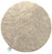 Floordirekt Badteppich - extra flauschig & schnelltrocknend - Badezimmerteppich mit rutschhemmender Rückseite - Badematte Duschvorleger (Maris) (Ivory, rund 120 cm)