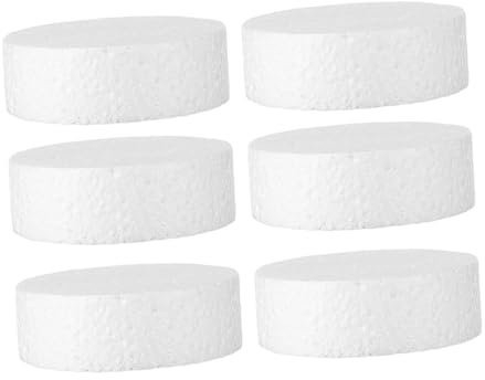 SHINEOFI 6pezzi Dischi di Schiuma in Polistirolo per Artigianato Cerchi Rotondi in Schiuma per Progetti Fai da Te Decorazioni di Torte Sculture e Modellismo Forniture per Lavori Artigianali